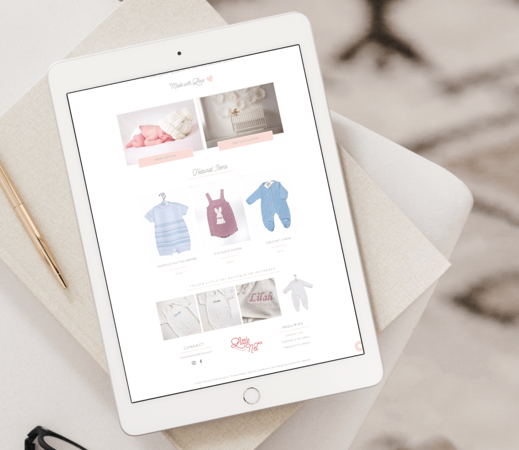 Baby Boutique Online Store Design