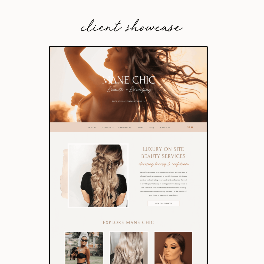 Beauty Team Website Design