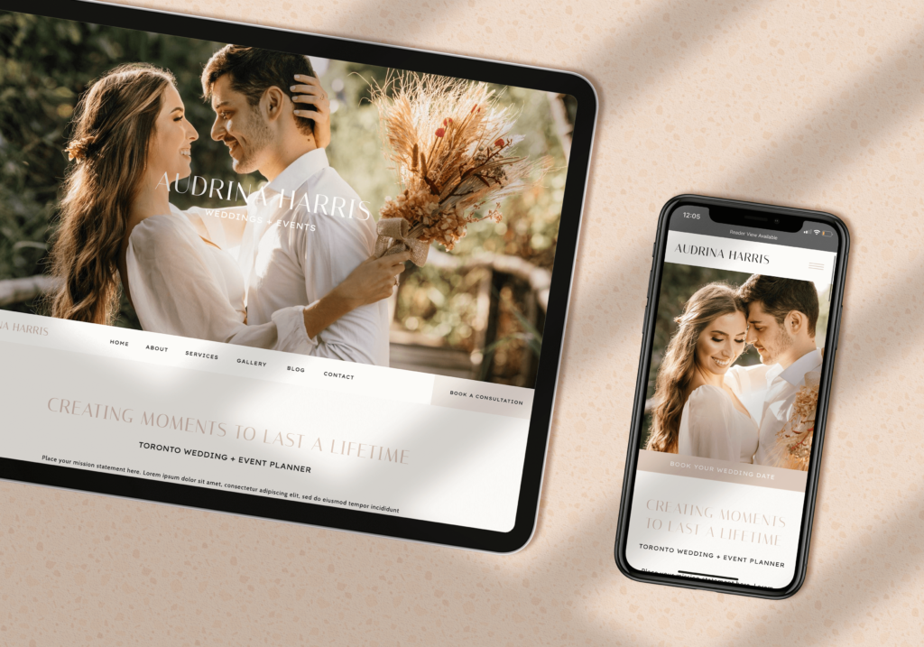 Showit Website Template for Wedding Planners