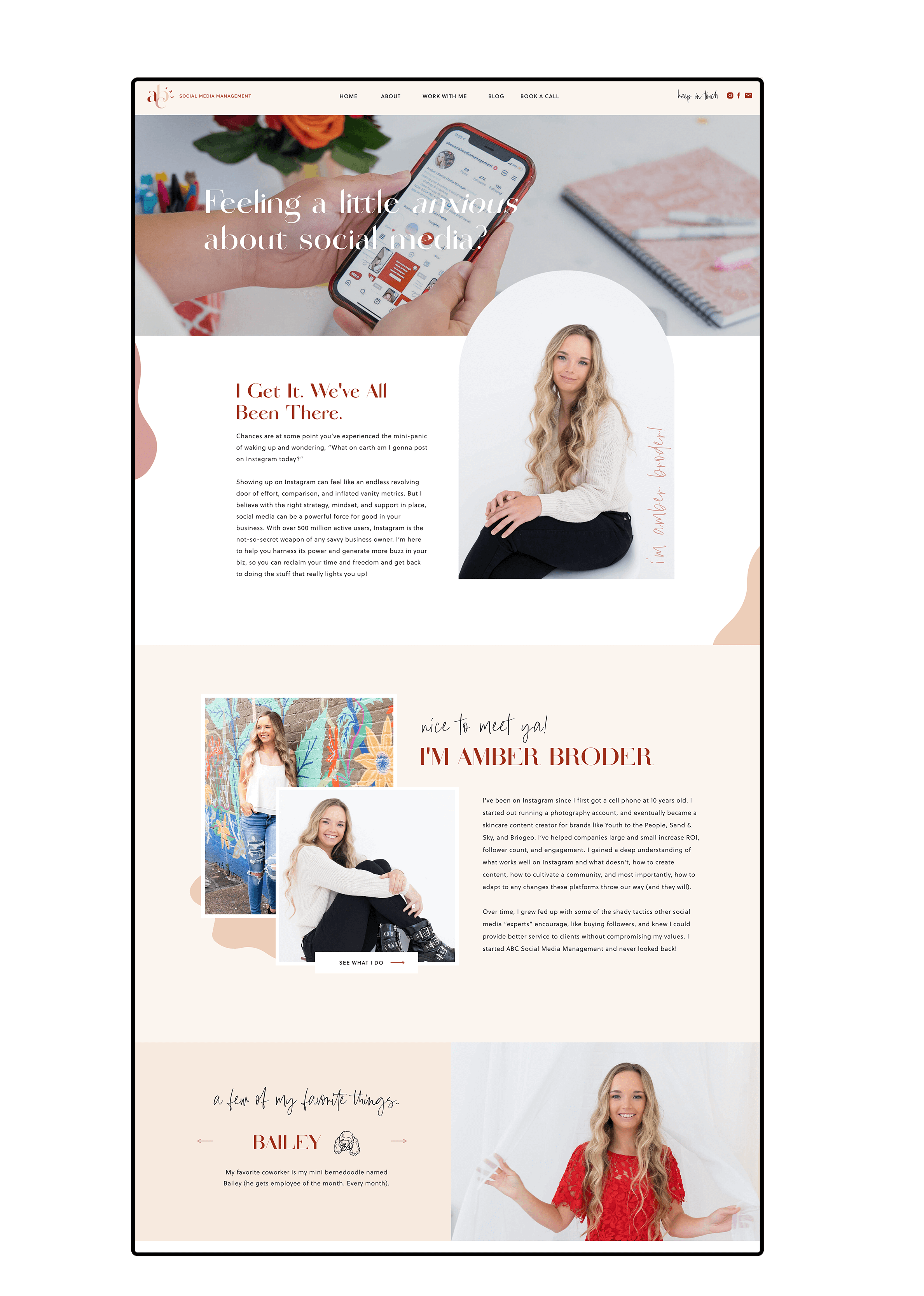 Social Media Manager Showit site Design ABC SMM CWD