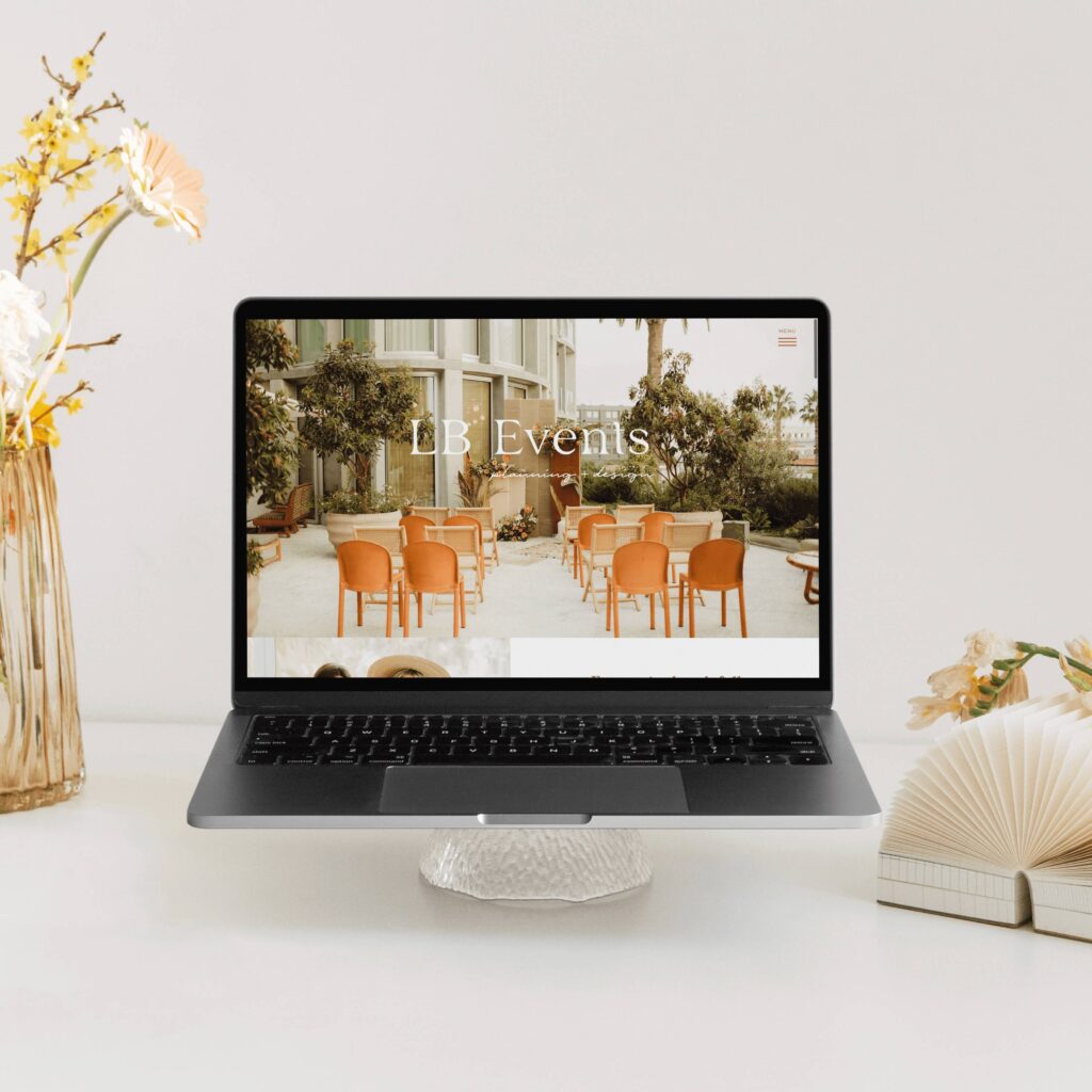 Showit Boho Wedding Planner Website Design