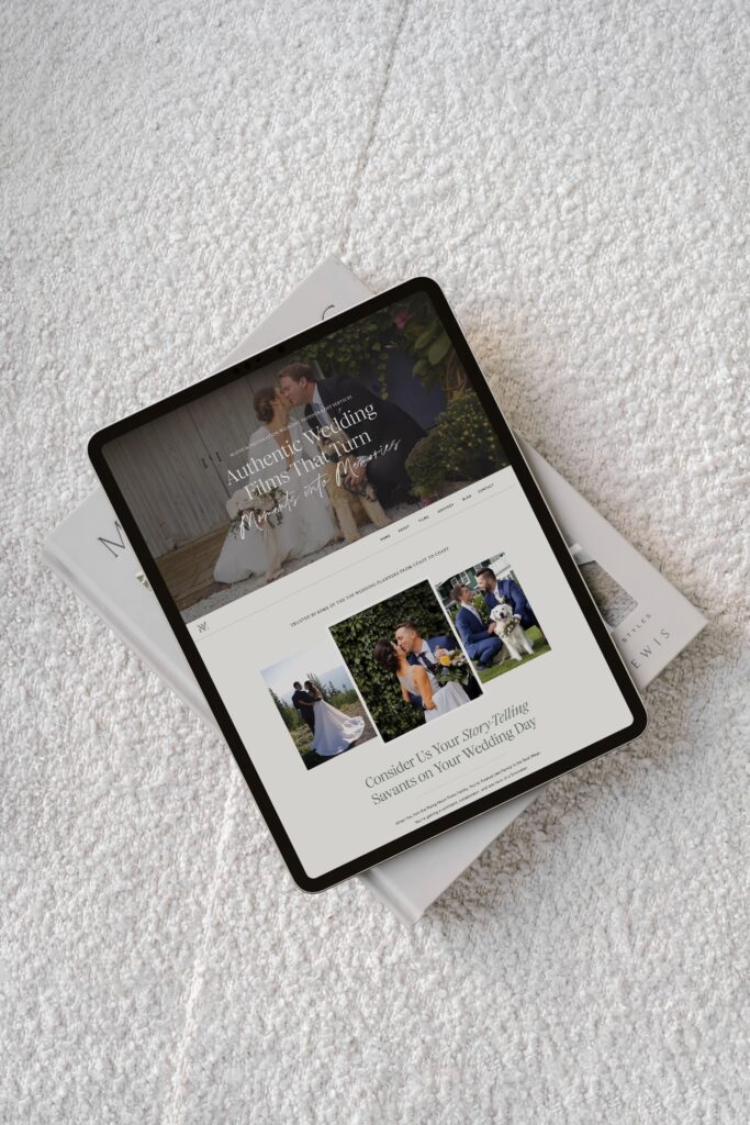 Showit destination wedding videography website design 2