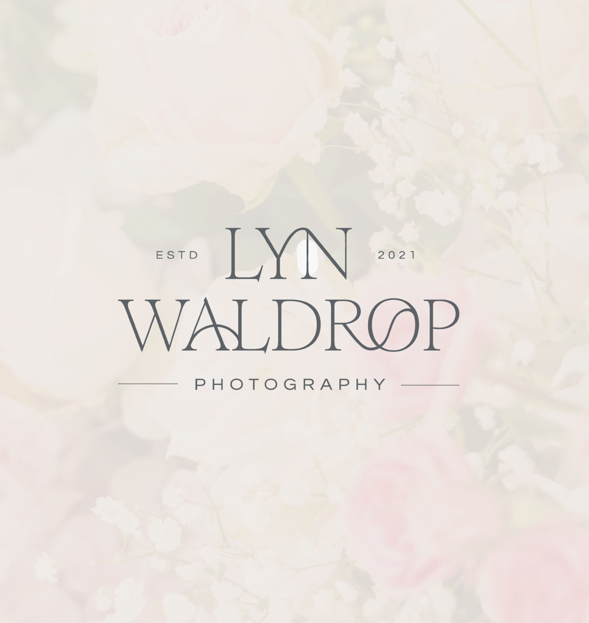 Primary Logo Design with Floral Background