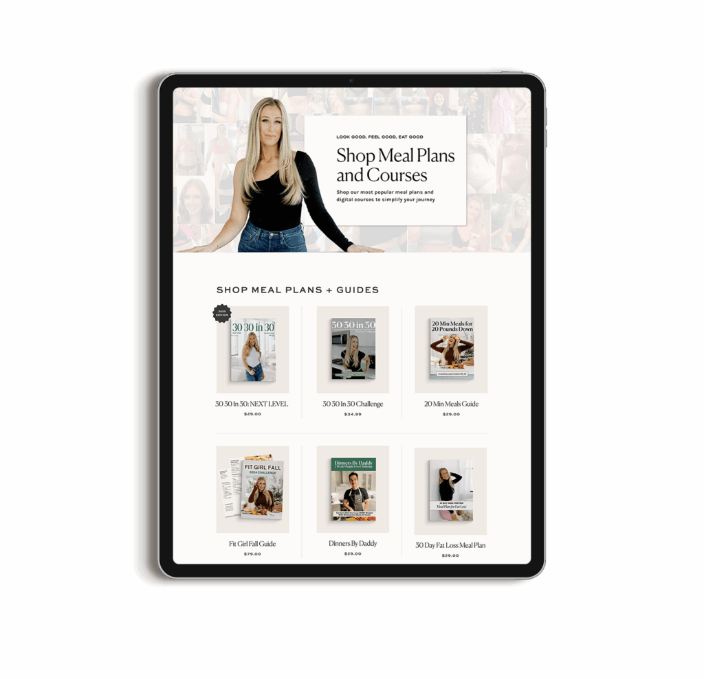 Shop Page Design Showit