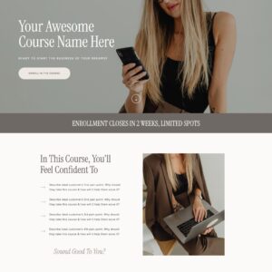 Showit Sales Page Template Add-on