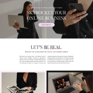 One-Page Showit Template for Coaches