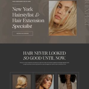 Showit Templates for Hairstylists and Salons