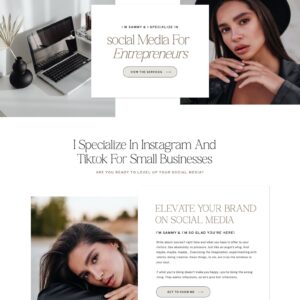 Showit Template for Social Media Managers