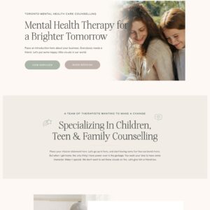 Showit Template for Therapists
