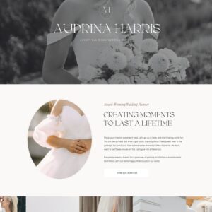 Showit Template for Luxury Wedding Planners