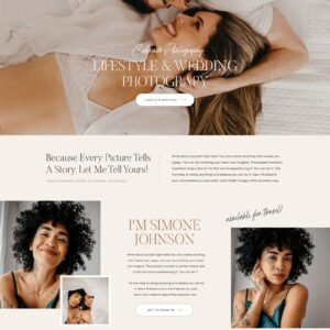 Boho Showit Template for Photographers