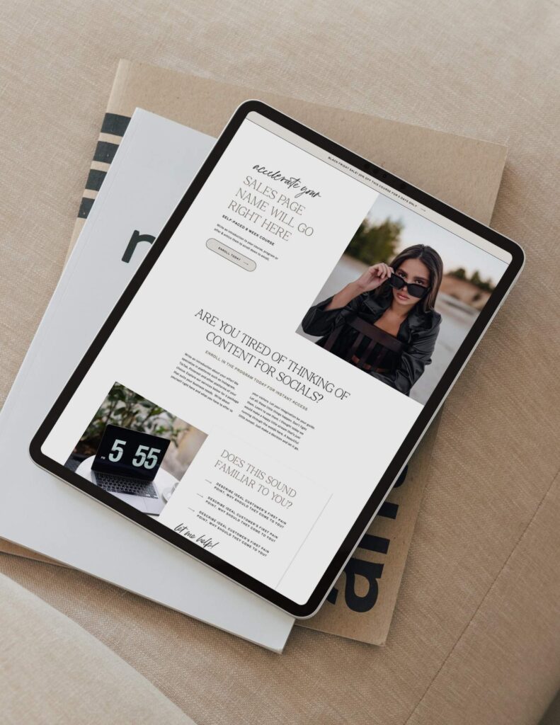 Samantha Showit Sales Page Template