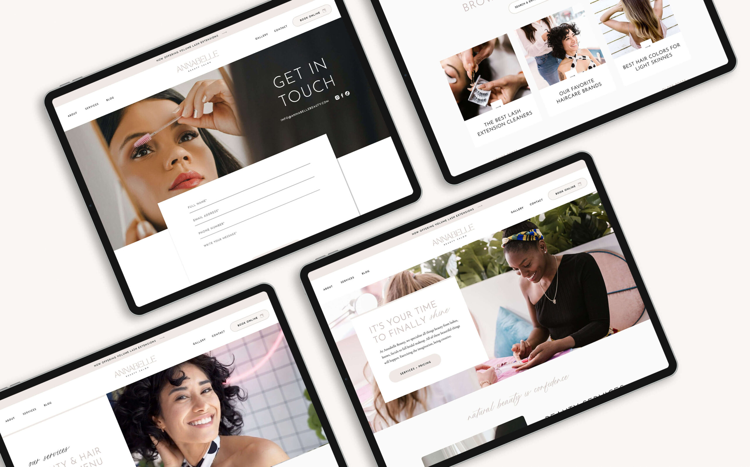 Showit Template For Beauty Businesses Image Grid