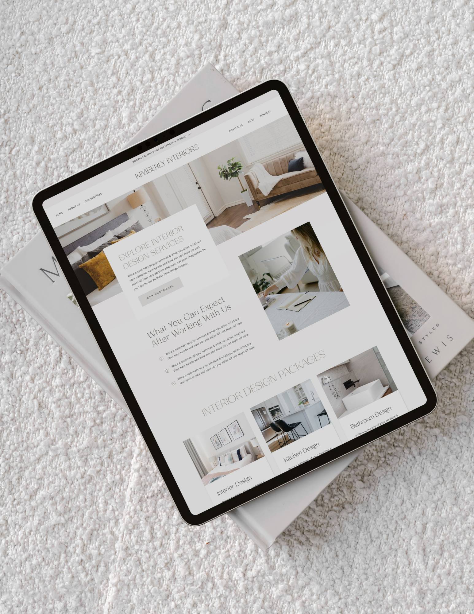 Showit Website Template for Interior Designers