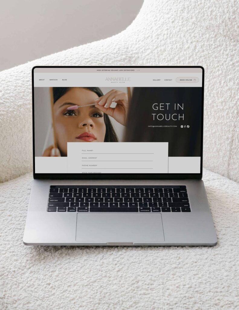 Showit Template for Beauty Salons