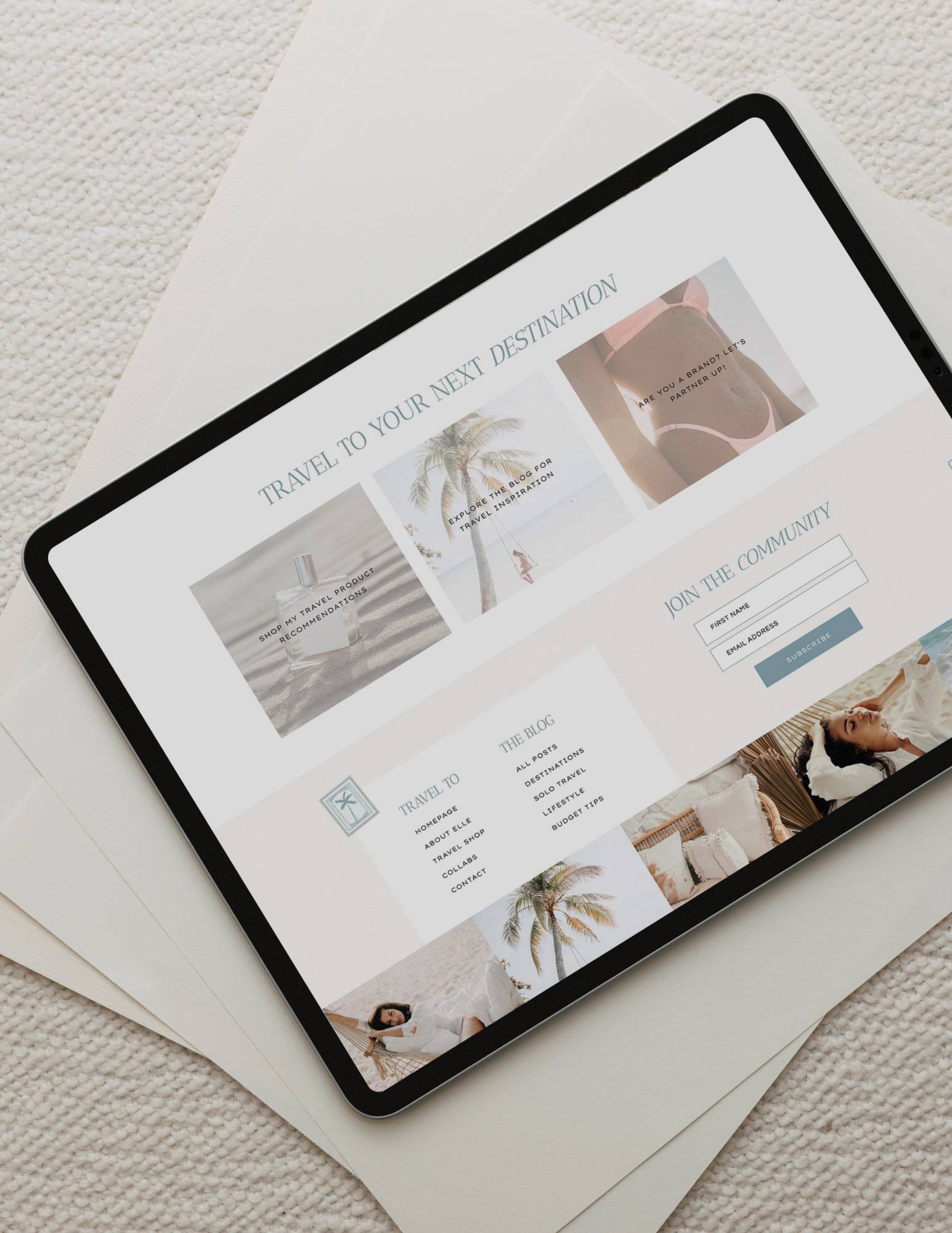 Showit Template for Travel Bloggers