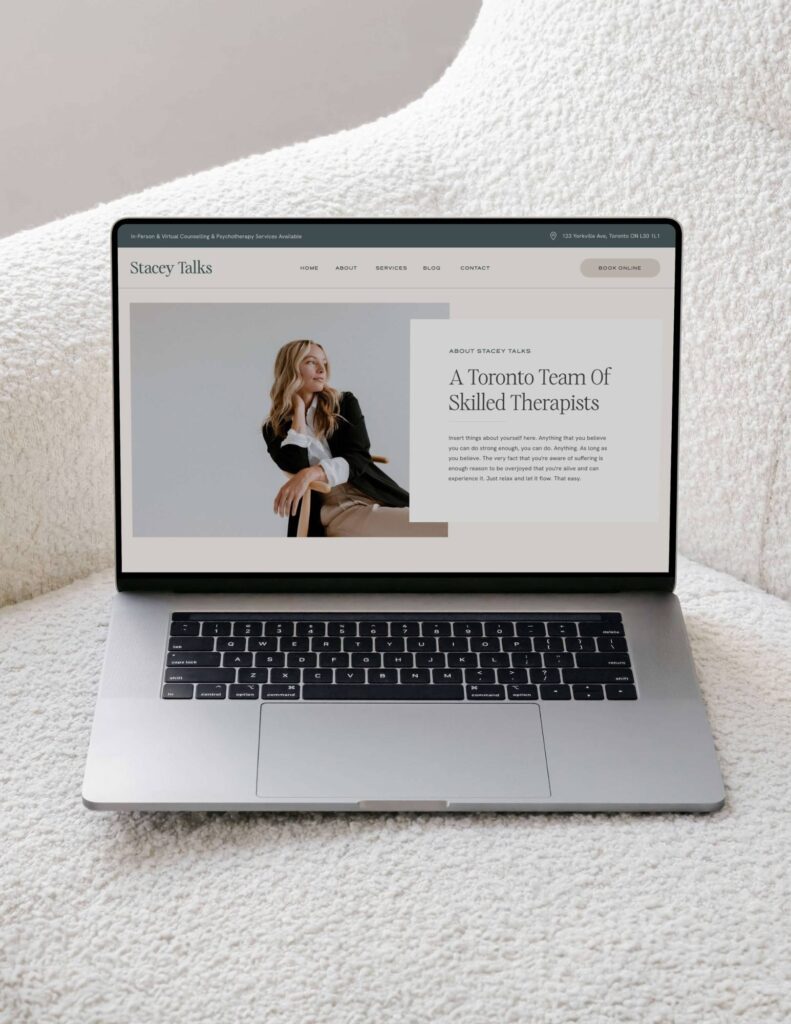 Showit Website Template for Therapists