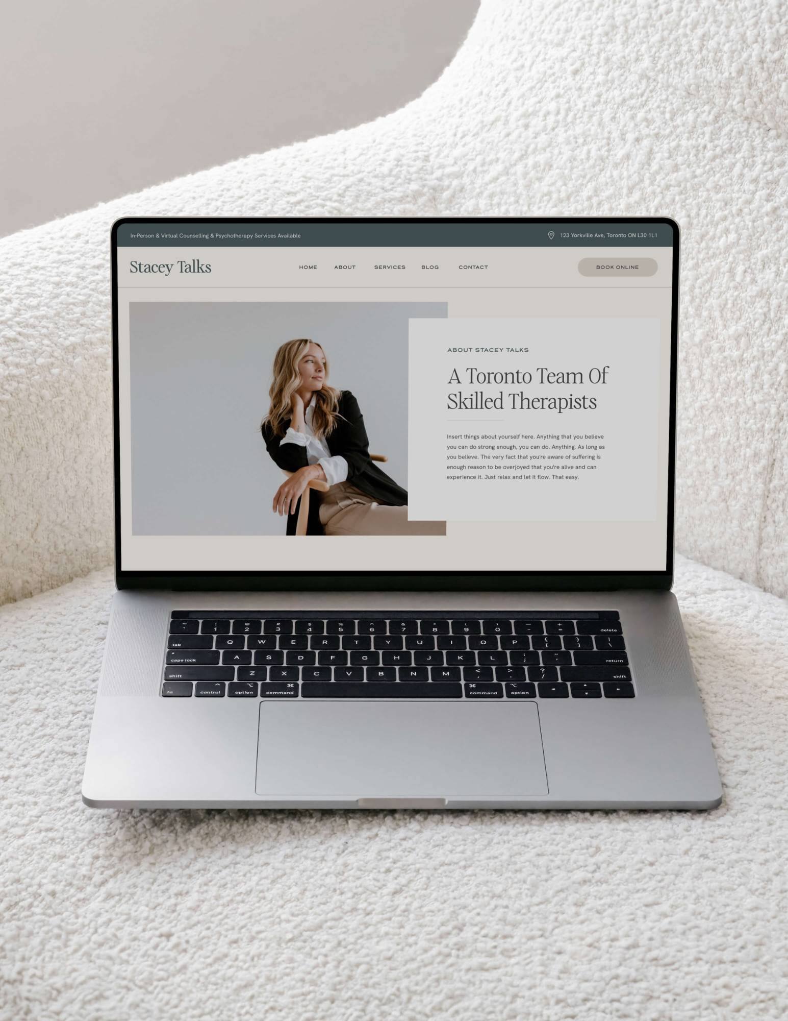 Showit Website Template for Therapists
