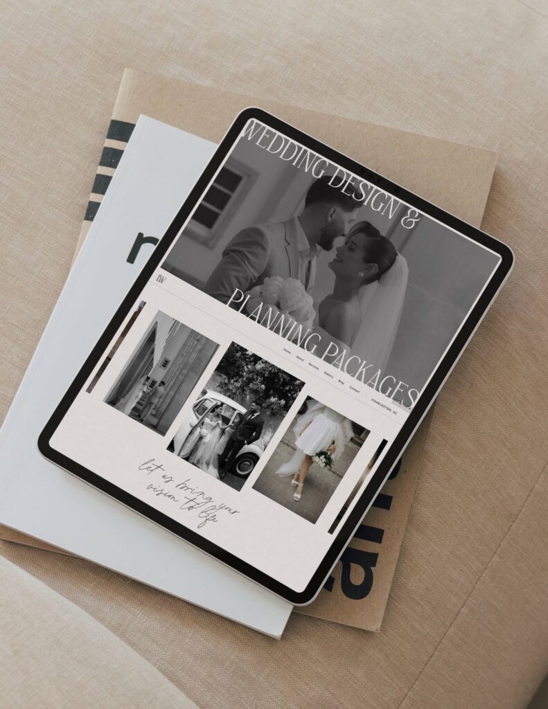 Showit Template for Luxury Wedding and Event Planners