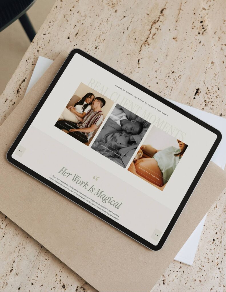 Showit Template for Photographers