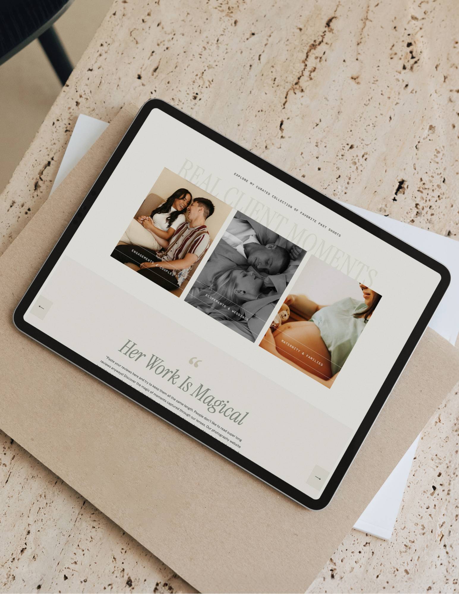 Showit Template for Photographers