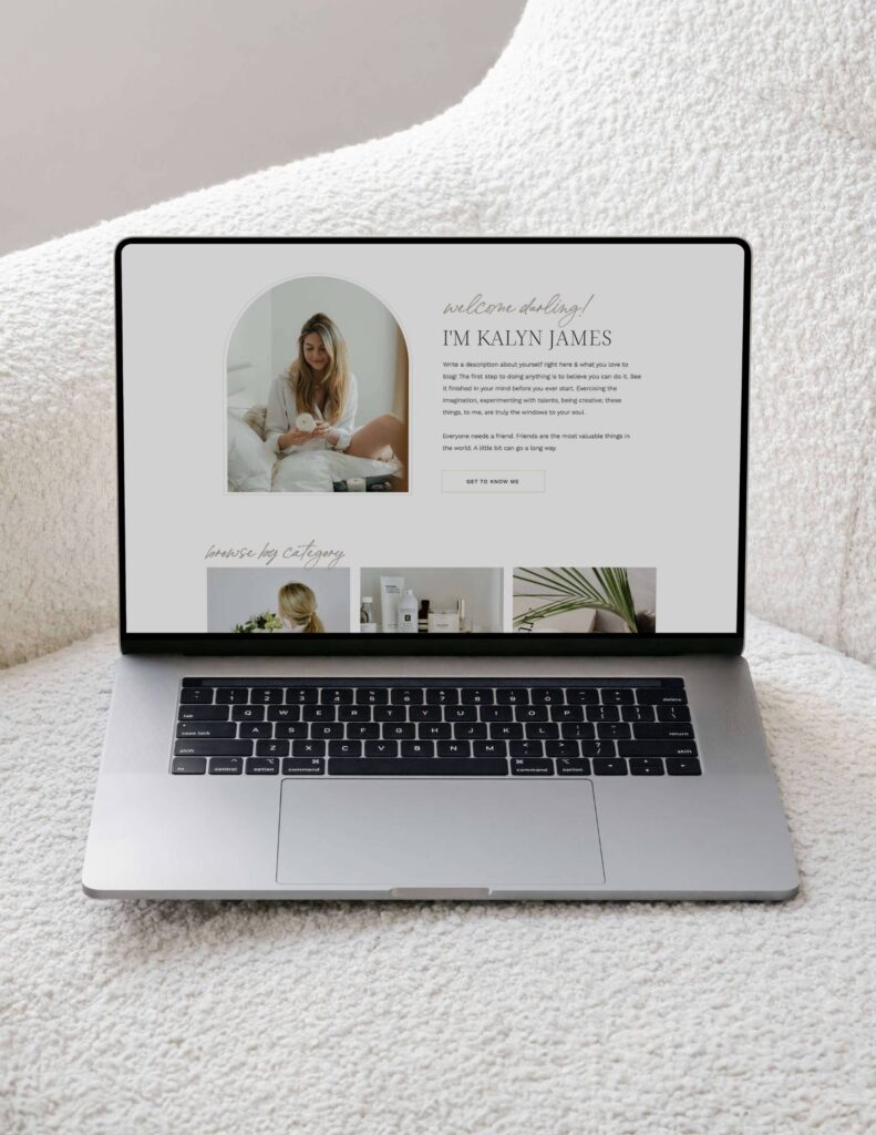 Clean Showit Template for Bloggers