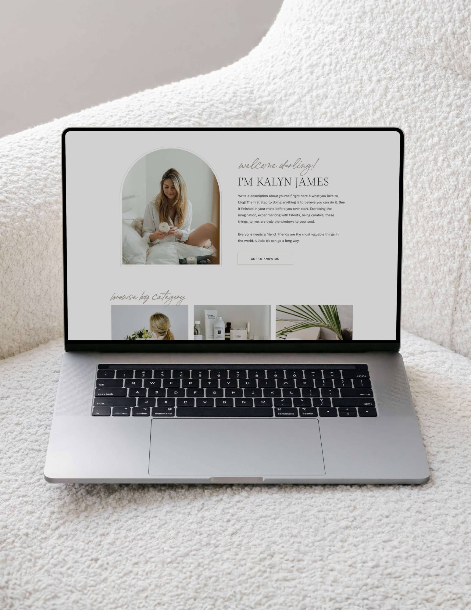 Clean Showit Template for Bloggers