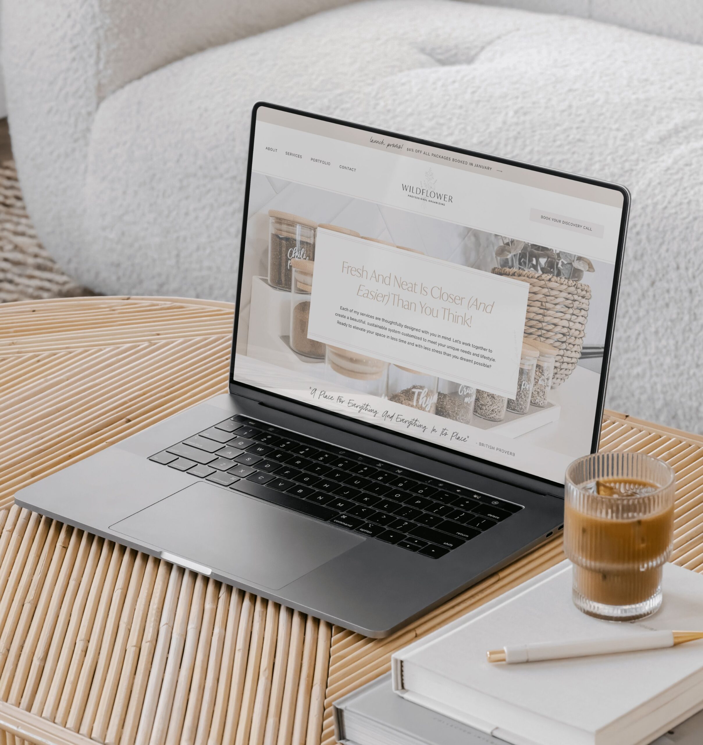 Custom Showit Website for Professional Organizer