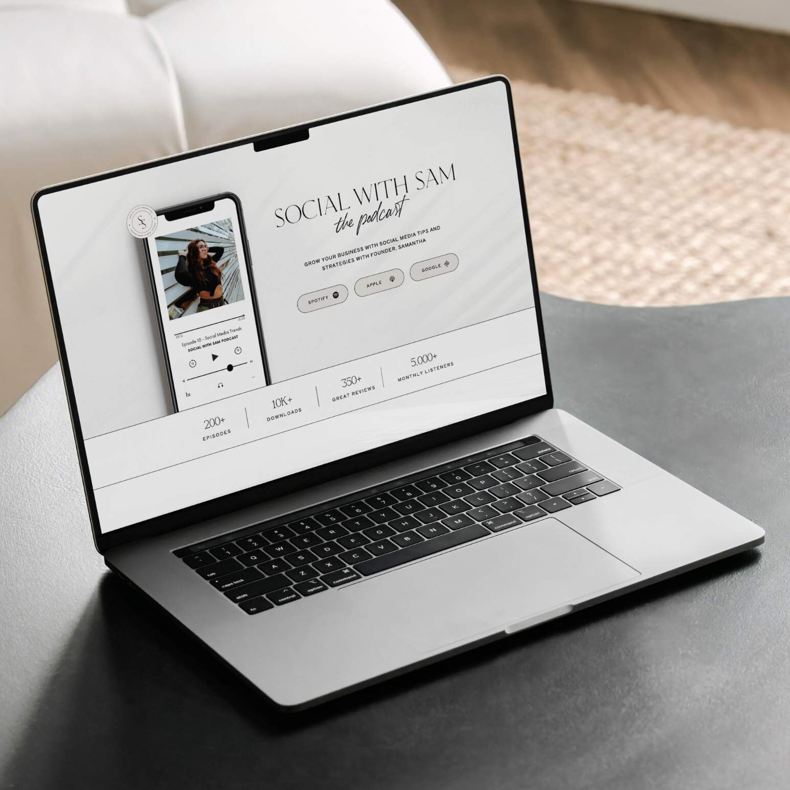 Showit Podcast Page Template