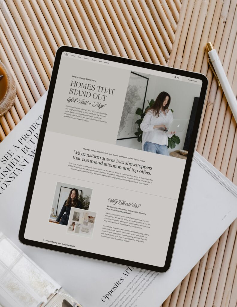 Showit Modern Interior Design Template