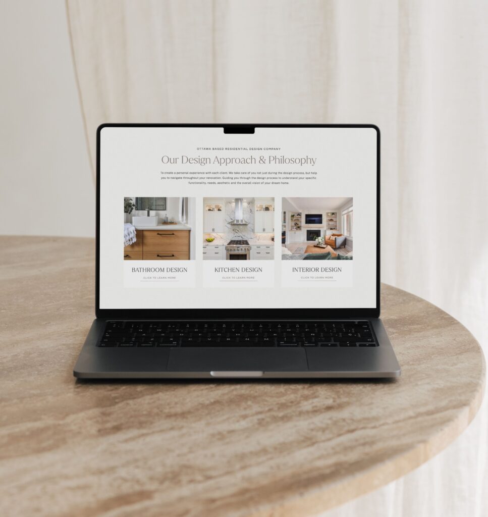 Custom Website Design for Interior Designer