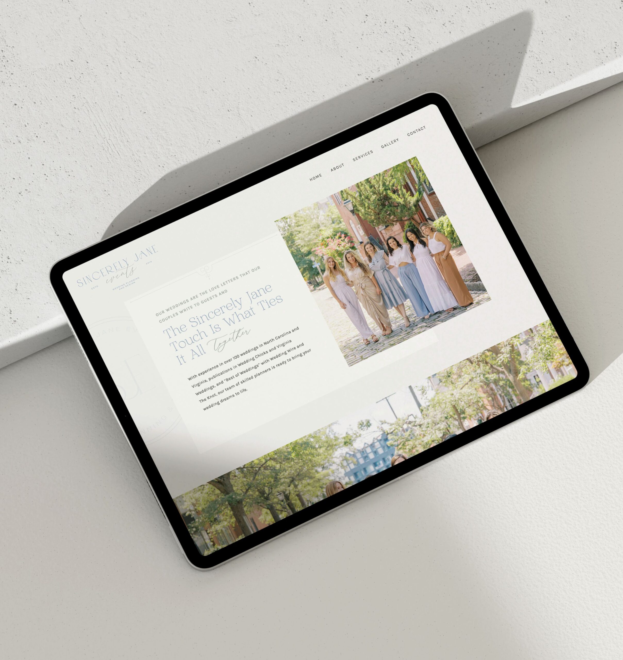 Custom Showit Website Design for Wedding Planner