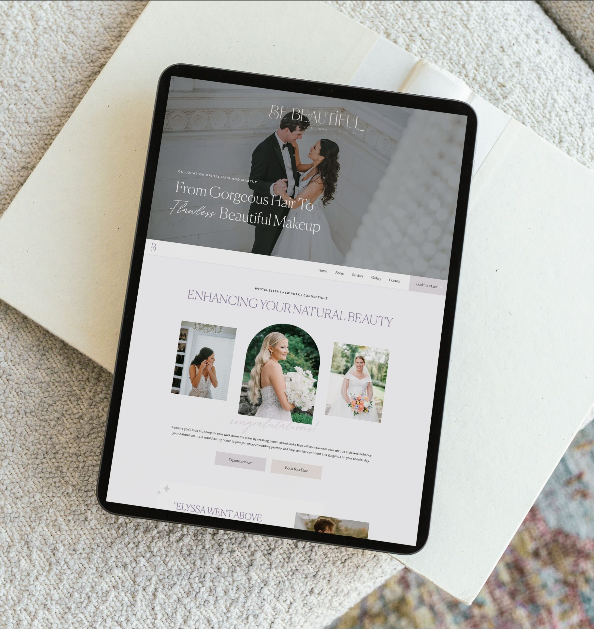 Custom Showit Website Design for Bridal Hair & Makeup Artist