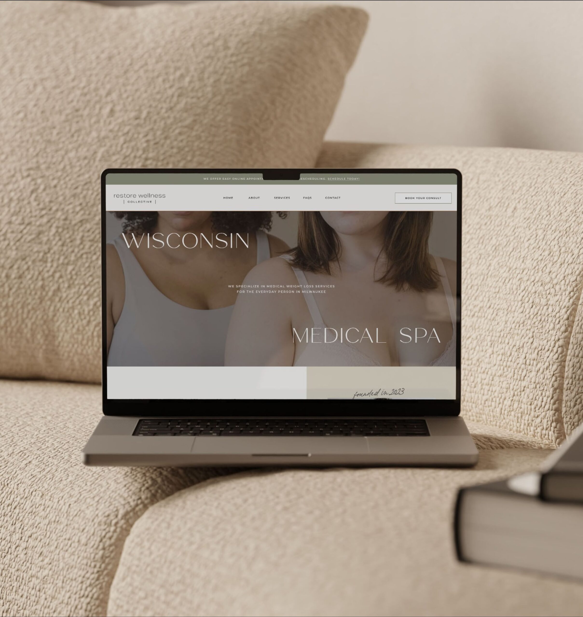 Custom Showit Website Design for Medical Spa & Aesthetics Studio