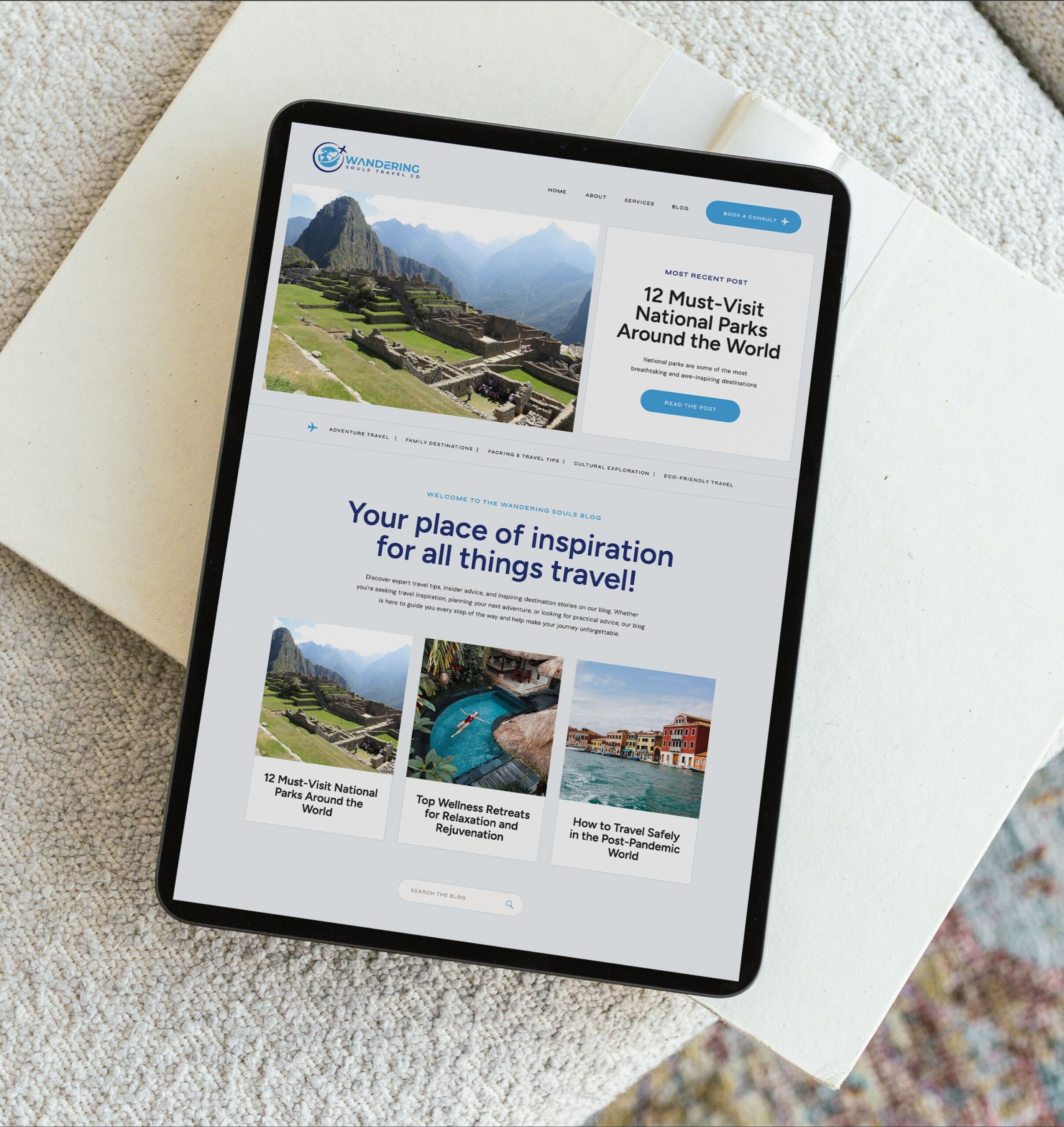 Custom Showit Website for Travel Agent