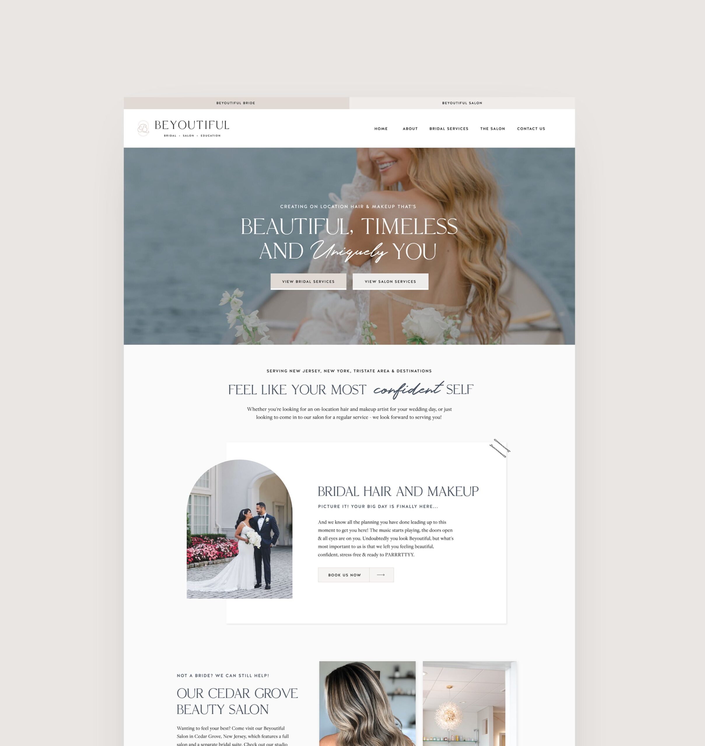 Custom Website Design for Hair & Makeup Artist Business