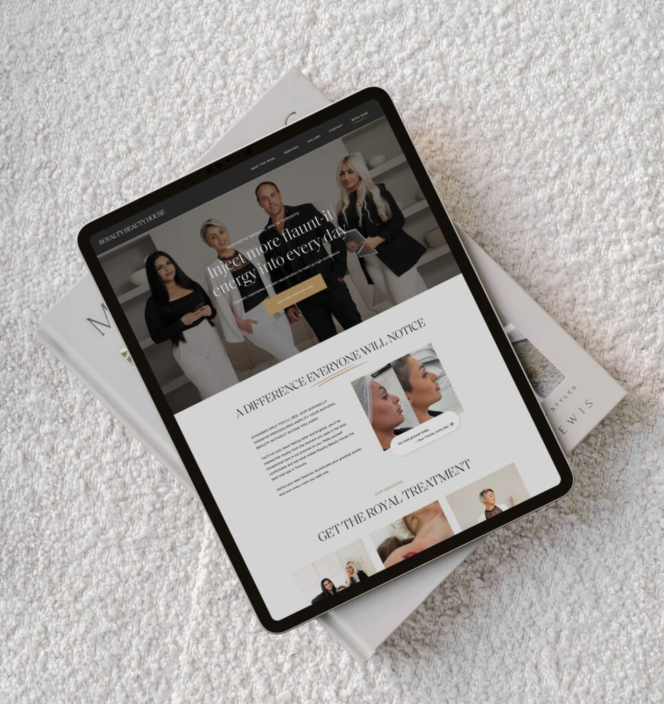 Custom Website Design for Medical Spa