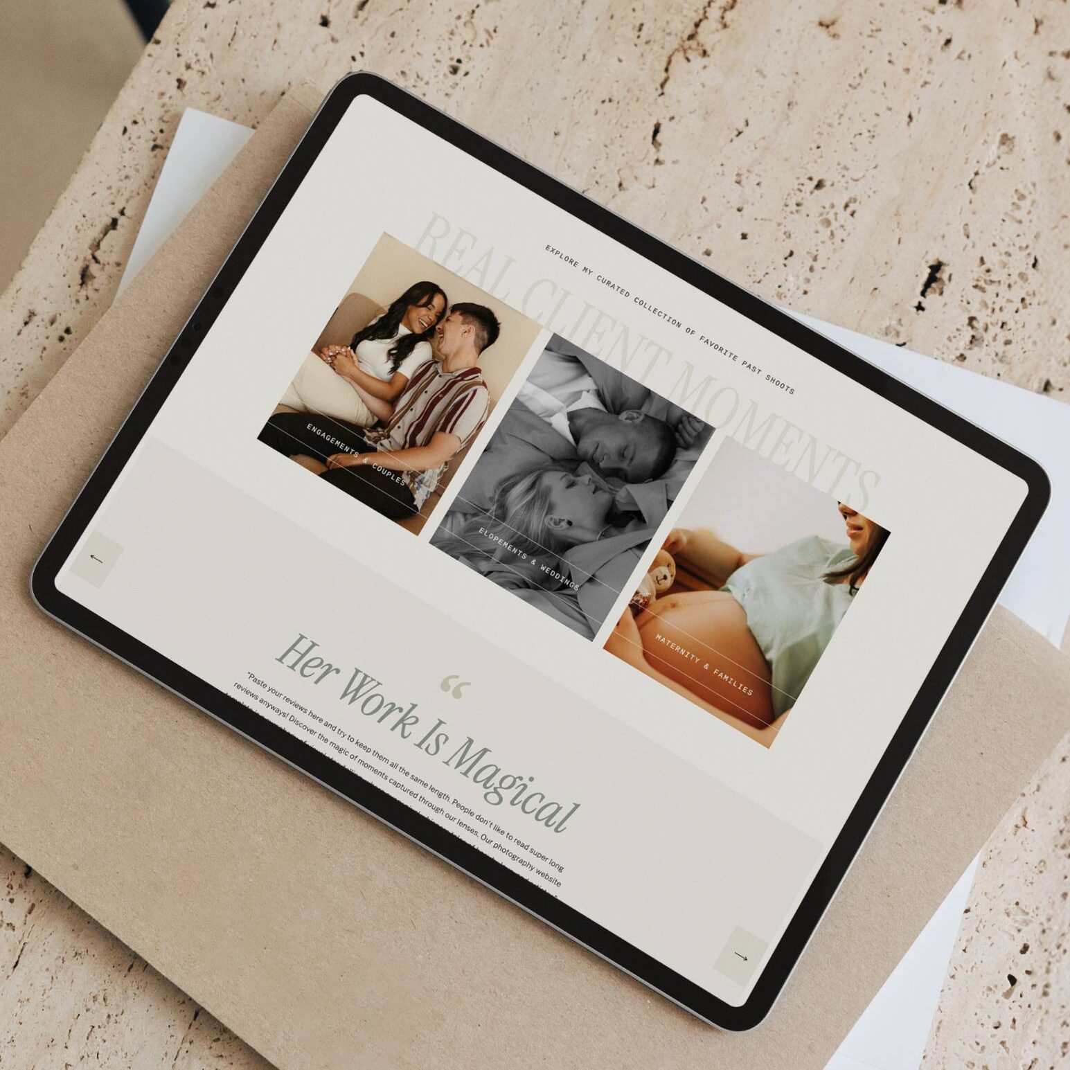 Showit Template for Photographers